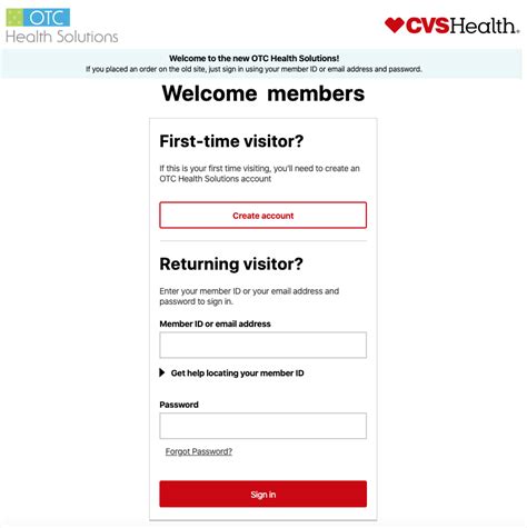 preview OTCHS Create Account CVS Pharmacy httpswww. . Http www cvs com otchs my order login